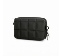 AsrMyjcx Estuche Protector de Cámara Funda con Bolsillo Acolchado Cremallera Metálica Correa Larga Material EVA Flexible Adecuado para Uso Estudio Guardado en Casa, Negro, 16.99 X 11 X 8.99 Cm