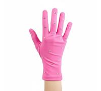 AsrMyjcx Guantes de Patinaje Artístico para Deportes sobre Hielo Forro Interior Cálido Impermeable Diseño Flexible Decorativo Niños Adultos Funcionales Recomendado en Exhibiciones Formación, Pink, S