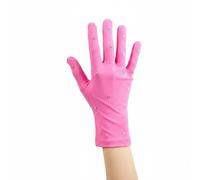 AsrMyjcx Guantes de Patinaje Artístico para Deportes sobre Hielo Forro Interior Cálido Impermeable Diseño Flexible Decorativo Niños Adultos Funcionales Recomendado en Exhibiciones Formación, Pink, M