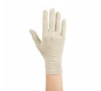 AsrMyjcx Guantes de Patinaje Artístico para Deportes sobre Hielo Forro Interior Cálido Impermeable Diseño Flexible Decorativo Niños Adultos Funcionales Recomendado en Exhibiciones Formación, Nude, S