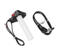 AsrMyjcx Juego de Puño Acelerador Universal para con Cable Fabricado en Aleación de Aluminio Resistentes Instalación Rápida Perfecto para Scooters Y, Negro