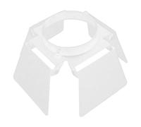 AsrMyjcx Luces Par para puertas de, pantalla de luz antideslumbrante de 4 hojas, accesorios de ajuste de iluminación para el hogar, exhibiciones de, Blanco Se Adapta a Diámetro 61 Mm