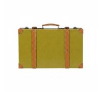 AsrMyjcx Maleta Vintage Baúl Caja Estuche Retro Decorativo con Diseño Antiguo y Tapa Deslizable para Organizar Cosas Pequeñas Adecuado para Habitación Sala Espacios Decorativos, 1120H Olive Green L