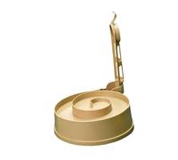 AsrMyjcx Pool Ball Rack Herramienta Formadora de Bolas de Billar Accesorio para Entrenamiento Automático Alineación Portátil Adecuado para Mesa Billa, Caqui