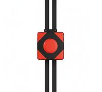AsrMyjcx Punching Target Objetivo de Puñetazo Almohadilla de Boxeo de Entrenamiento Cojín de Golpeo Cuero PU Resistente Que No Se Agrieta con Forro de 16cm, Negro+Rojo