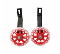AsrMyjcx Ruedas para Bicicleta Infantil con Montaje Sencillo Soporte Indispensable Ruedas Estabilizadoras Estructura de Hierro y Plástico Adecuado para, Rojo, 12 Pulgadas