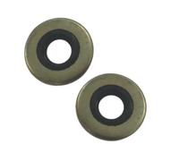 AsrMyjcx Sello de Caja de Cambios para Fuera de Borda Retén Aro Junta Cuerpo Metálico con Anillo de Caucho Que Fugas Compatible con Evinrude Adecuado para Servicio Preventivo Astilleros