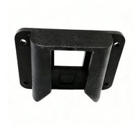 AsrMyjcx Soporte Delantero para Bicicleta Plegable Adaptador de Bolsa Soporte de Montaje Frontal Base de Fijación Plástico Liviano con Tornillería Incluida y