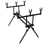 AsrMyjcx Soporte para Caña Pescar con Trípo Robusto y Barras Soporte Horizontales con Juntas Abrazara para Sujeción Segura l Acuado para Pesca en Río y