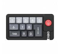 AsrMyjcx Teclado Mecánico Teclado Teclado Numérico Teclado Programable Keypad con 12 Teclas y Control Giratorio Joystick Conmutable Teclas Mecánicas, Negro