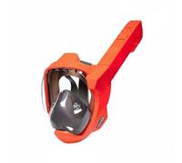 AsrMyjcx Visor de Snorkel de Cara Completa Máscara Buceo con Ajuste 3D y Sello Estable Adecuada para Adultos en Esnórquel de Superficie Entrenamiento Acuático Rutas Marinas , Naranja , S/M