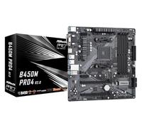 B450M Pro4 AMD B450 Zócalo AM4 micro ATX, Placa base AMD, Zócalo AM4, AMD Athlon, AMD Ryzen 3, 2nd Generation AMD Ryzen™ 3, AMD Ryzen 3 3rd Gen, AMD Ryzen 5, 2nd..., 105 W, DDR4-SDRAM, 64 GB