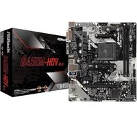 Asrock B450M-HDV R4.0 - Placa Base (AMD, Zócalo AM4, AMD Ryzen, DDR4-SDRAM, DIMM, 2133,2400,2667,2933,3200 MHz)