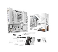 ASRock B850M Challenger WiFi White Socket AM5 Micro-ATX Placa Base, Compatible con AMD Ryzen Serie 9000/8000/7000, B850, DDR5 8000+(OC), PCIe 5.0, WiFi 7, LAN 2.5G, Puertos Lightning para Juegos