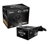 Asrock CL-550B Challenger Fuente de alimentación 550W 80 Plus Bronze 20+4 pin ATX Negro