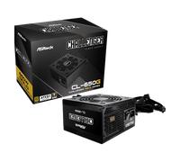 Fuente ALIMENTACION ASROCK CL-650G,PSU,650W,80 Plus Gold,120MM,Active PFC,PCI-E (6+2 Pin) x4,SATA (5 Pin) x4