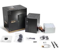 ASRock DeskMeet B660 Mini PC Barebone Kit - Intel B660, soporta CPU Intel Core de 14ª/13ª/12ª generación, DDR4 128GB, PCIe 4.0, Dual M.2, fuente de alimentación de 500 W, USB-C, HDMI/DP/D-Sub (sin CPU