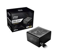 ASRock Fuente de alimentación PRO 850G - 850 W 80 Plus Gold certificado, ATX 3.1 y PCIe 5.1 listo, conector nativo 12V-2x6, ventilador de bajo ruido de 120 mm