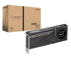 ASRock Intel ARC Pro B60 Creator - Tarjeta gráfica de 24 GB, Arquitectura Intel Xe2-HPG, 24 GB GDDR6, PCIe 5.0, 4 Puertos DisplayPort 2.1, diseño de Ventilador, refrigeración silenciosa de 0 dB