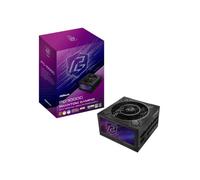 Fuente ALIMENTACION ASROCK PG-1000G,PSU,1000W,80 Plus Gold/A,135MM,Modular,PCI-E 5.1 (12+4pin) x1,PCI-E (6+2 Pin) x3,SATA (5 Pin) x9