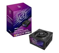 ASRock Phantom Gaming PG-1000G - Fuente de alimentación de 1000 W, patrón Trenzado Individual, 10 años de garantía, para Jugadores entusiastas, Condensador japonés Totalmente Modular, 80 Plus Gold
