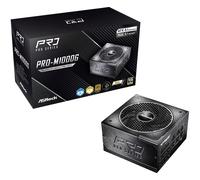 Asrock pro series pro-m1000g 1000w atx 80+ gold black (90-uxr100-gfeaa