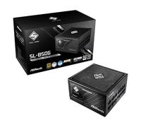 ASRock Steel Legend SL-850G 850W ATX Power Supply Unit, 80 Plus Gold Certified, 120mm Silent Cooling Fan, High Efficiency PSU