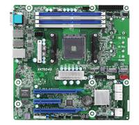 ASRock X470D4U, 1xSKT AM4, AMD Ryzen, X470, SATA, 2xM.2, 2xGbE, IPMI