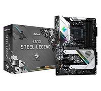 Asrock X570 Steel Legend - Placa Base (AMD, Zócalo AM4, AMD Ryzen, DDR4-SDRAM, DIMM, 2133,2400,2667,2933,3200,3466,3600,4133,4200,4266,4300,4400 MHz)