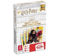 ASS- Harry Potter 4 en 1 - Jugar como cuarteto, MAU, Schnipp Snap y Memo, Color Dorado (22584064)