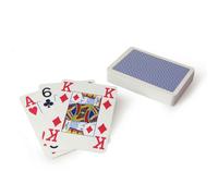 Ass Altenburger 40046 - - Cartas de póquer (63 x 88 mm, 4 Palos), Color Azul (ve