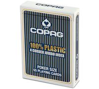 Ass Altenburger 40046 - - Cartas de póquer (63 x 88 mm, 4 Palos), Color Azul (versión en alemán)