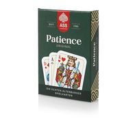 ASS Altenburger Juego de cartas Patience - 2 × 26 minicartas + 3 comodines - Juego de cartas compacto con diseño de gorriones - Para Rumme, Canasta, Bridge, Skat, Mau-Mau, Durak y viajes