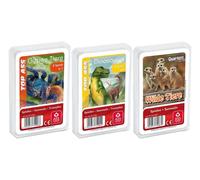 Ass Altenburger - Juego de 3 juegos de cuarteto salvaje compuesto por 1ª edición de dinosaurios Top Ass (2ª y 3ª Animales de Ass Altenburger)