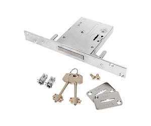 ASSA ABLOY CORNI Cerradura eléctrica para aplicar NF5011/1GR Multipla Cuernos con Cilindro Fijo Gris