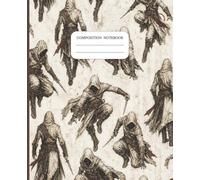 Assassin Composition Notebook: Dark Aesthetic Journal Notebook, Assassin Notebook for Teens, Cool Notebook for Boys and Girls: 120 Pages, 7.5 x 9.25"