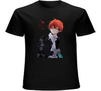 Assassination Classroom Karma Men's T Shirt Unisex tee Short Sleeve Tops Black XL
