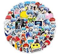 Assassination Classroom Paquete de pegatinas de 50 piezas, adhesivo de vinilo para botellas de agua, portátil, monopatín, regalo para adultos, niños y adolescentes