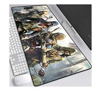 Assassin'S Creed Anime Alfombrillas de Ratón - Gaming Mousepad 900x400mm, 3mm Base de Goma Antideslizante, Superfície con Textura Especial, Compatible con ratón láser y óptico, para PC y Laptop, C