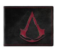 Assassin'S Creed Rogue Cruz Templaria Emblema Billetera/Cartera Bi-Fold Bolsillo para Monedas & Porta-Tarjetas, Negro