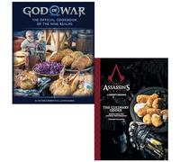 Assassin's Creed The Culinary Codex By Thibaud Villanova & God of War The Official Cookbook By Victoria Rosenthal, Rick Barba 2 Books Collection Set