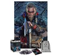 Assassin's Creed Valhalla Eivor - Rompecabezas de 1000 piezas, incluye póster y bolsa, 68 x 48 pulgadas, para adultos y niños a partir de 14 años, perfecto para regalo de Navidad y cumpleaños, obra de