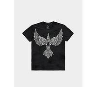 Assassin's Creed Valhalla Raven - Camiseta para Hombre (Talla M, 100% algodón), Color Negro