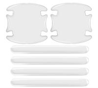 ASSBA Protector Pegatina Puerta Coche para Opel Frontera 1991-2004 A B, Lámina Transparente de Manija Puerta, Antirayaduras, 8 Piezas, Accesorios Exterior