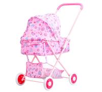 Asseggino Per Bambole Lola - Passeggino 4 Ruote Tessuto Personalizzato | Carrozzina Giocattolo Seggiolino Per Bambole | Gioco Di Ruolo Realistico E Resistente Per Bambini Ideale Per Compleanni E Feste
