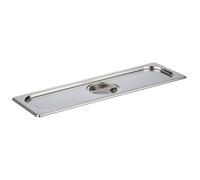 APS 81895 GN 2/4 tapa sin hueco para la cuchara, acero inoxidable, dimensiones 160 x 530 mm/altura 30 mm