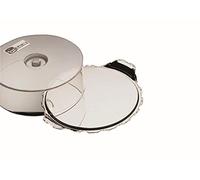 Plato para tartas APS "Barock", 2 piezas, plato para tartas con borde barroco + bonete, extra estable, plato para tartas, plato para tartas de acero inoxidable, plato para servir, 31,5 x 37,5 cm, tapa con 10 cm de altura