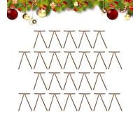 Assichi di Velvet di Natale - 24 pezzi Set di Prua a nastro Rustico, per decorazioni per le vacanze Vintage, versatile elegante festa | 7.09x5.12 pollici Ornamenti degli alberi per Mestie