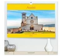 Assisi - Mittelalterliches Herz Italiens (hochwertiger Premium Wandkalender 2026 DIN A2 quer), Kunstdruck in Hochglanz: Assisi, Geburtsort des Heiligen Franziskus und Weltzentrum der Spiritualität.
