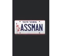 Assman New York License Plate Funny: Notebook Planner -6x9 inch Daily Planner, To Do List Notebook, 112 Pages